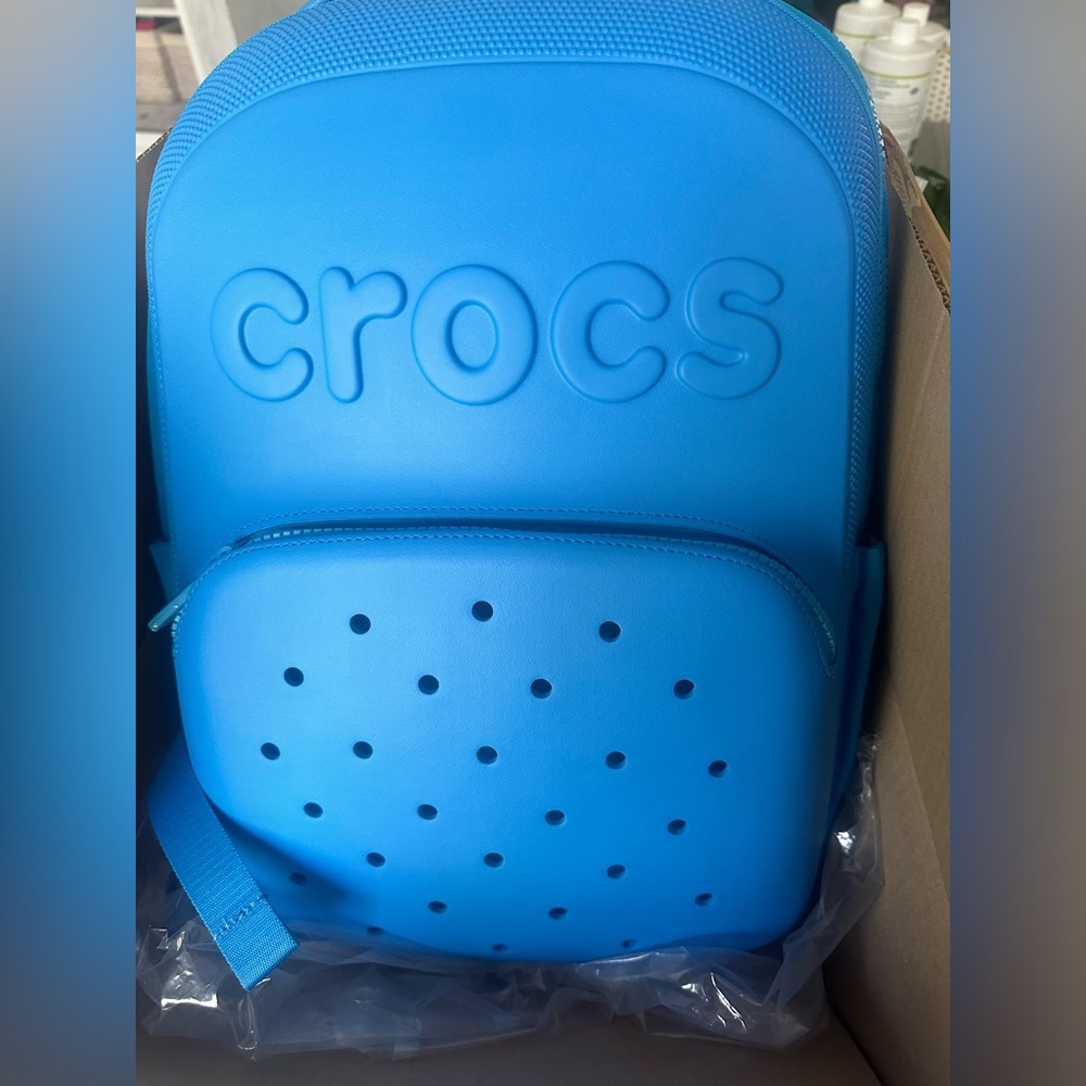 Blue crocs backpack brand new
